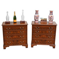 Georgian Revival Bachelors Chests Walnut Beside