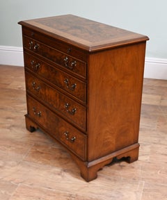 Georgian Revival Bachelors Chests Walnut Beside
