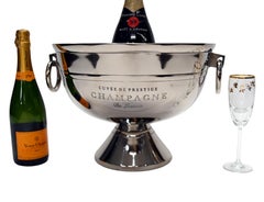French Silver Plate Punch Bowl Champagne Cooler Wine
