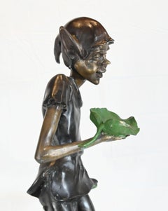 Bronze Pixie Statue - Garden Fairey Elph Pixy
