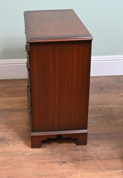 Pair Mahogany Bachelors Chests Beside Cabinets Georgian Revival