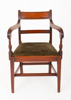 Set 6 Georgian Dining Chairs Mahogany Antique 1800