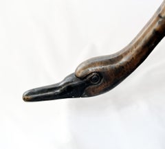 Pair Bronze Swans - Garden Royal Water Birds Garden Statue