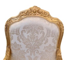 Pair French Gilt Arm Chairs - Louis XVI Seats