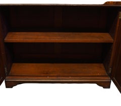 Sheraton Revival Mahogany Bookcase Display Cabinet