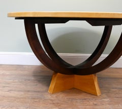 Art Deco Centre Table Blonde Ebonized Roaring Twenties