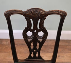 Chippendale Chair Carved Mahogany Ball Claw Feet