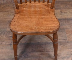 Windsor Bow Back Side Chair Farmhouse Crinoline Stretcher