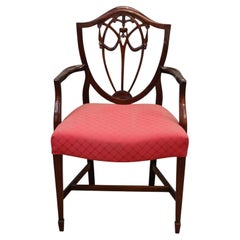 Hepplewhite Revival Mahogany Chair Victorian Armchair Circa 1870