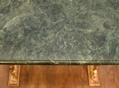 Pair French Louis XV Console Table Gilt Marble Hall Tables