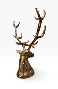 Stag Head Wine Cooler Champagne Bucket Antler Supports