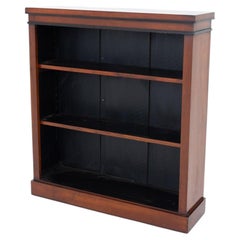 Antique Open Bookcase Victorian Mahogany Bookshelf 1870