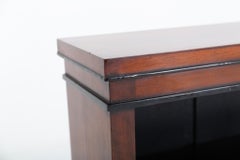 Antique Open Bookcase Victorian Mahogany Bookshelf 1870