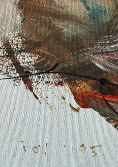 "Silent Chorus" – Expressive Figurative Painting by Ida Bagus Indra