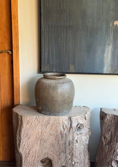Jade Green Glazed Chinese Ceramic Pickling Jar, Qing Style, Circa 1950