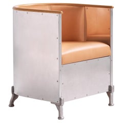 Aluminium Armchair by Mats Theselius - Leather Seat