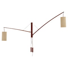 Mid Century Modern Wall Light by Rupprecht Skrip for Skrip Leuchten, Teak 1960s