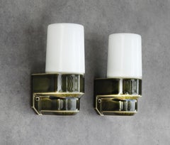 Pair of Swedish Mid-Century IFÖ 6081 Porcelain Wall Lights, c.1970s