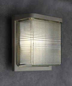 Vintage Industrial Holophane Wall Light, c.1950s France