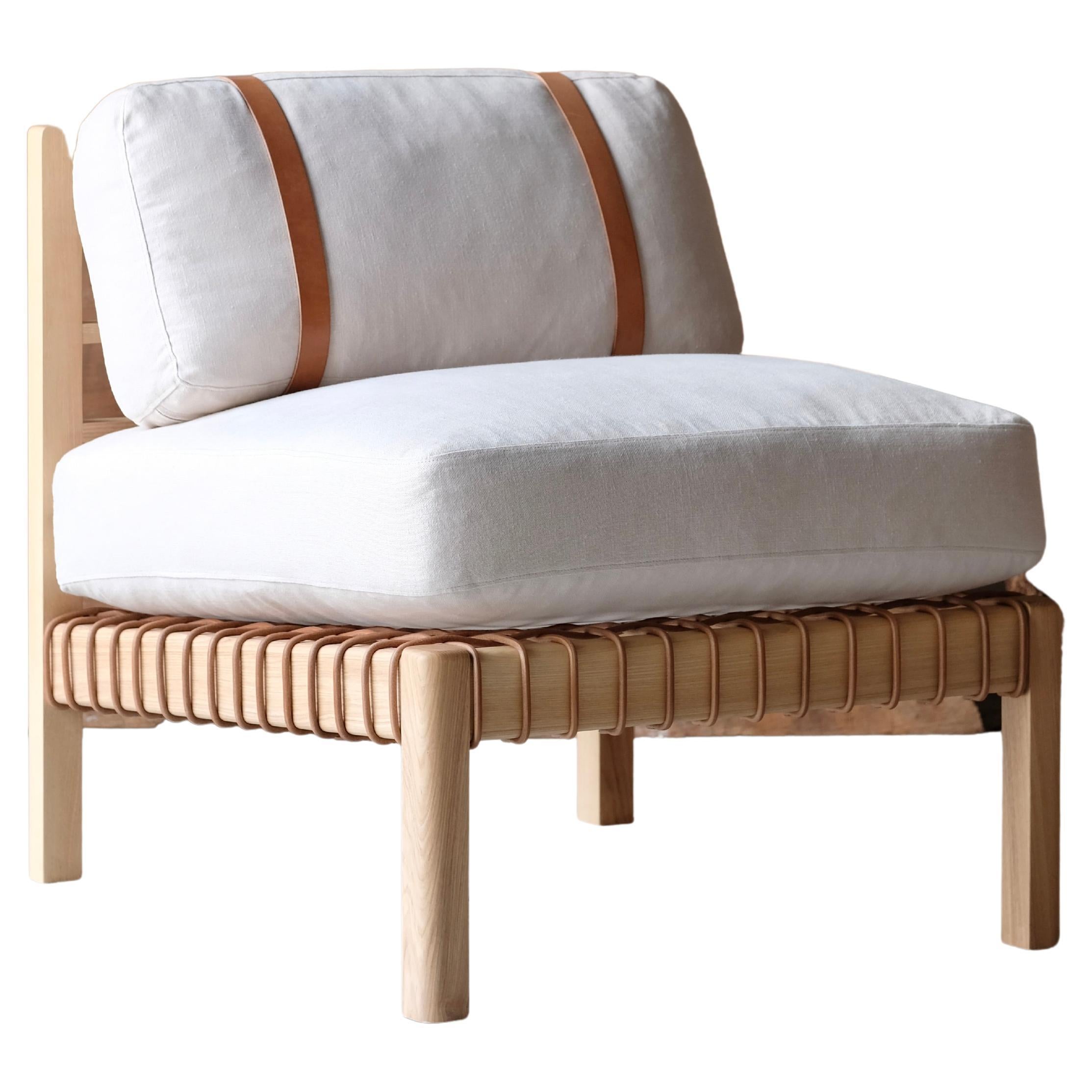 Mochi Linen Easy Chair For Sale