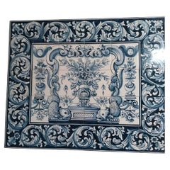 Portuguese Azulejos Tile Mural - Hand Painted Indoor/Outdoor Tiles "Albarrada"