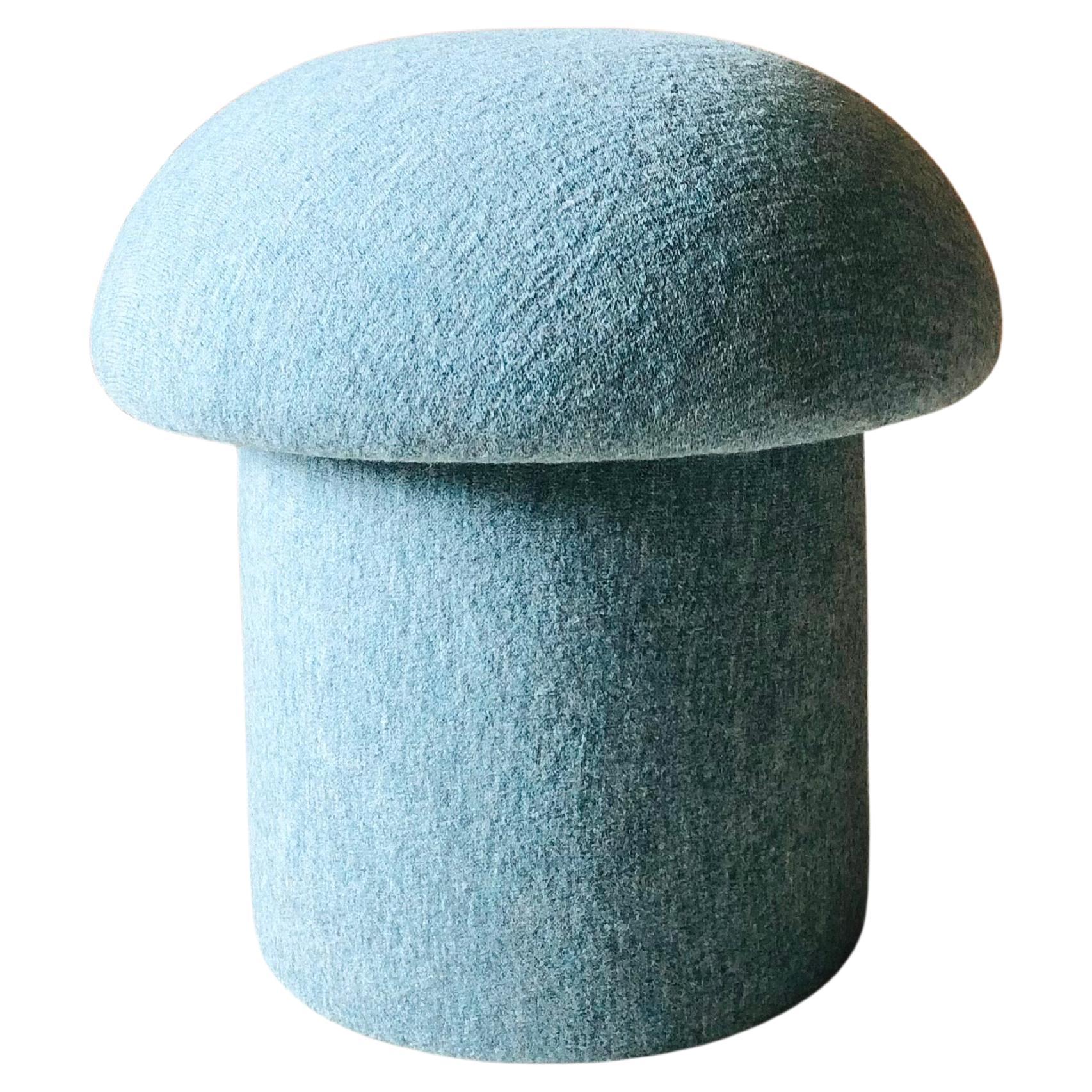 Pouf champignon en laine Sky Melange