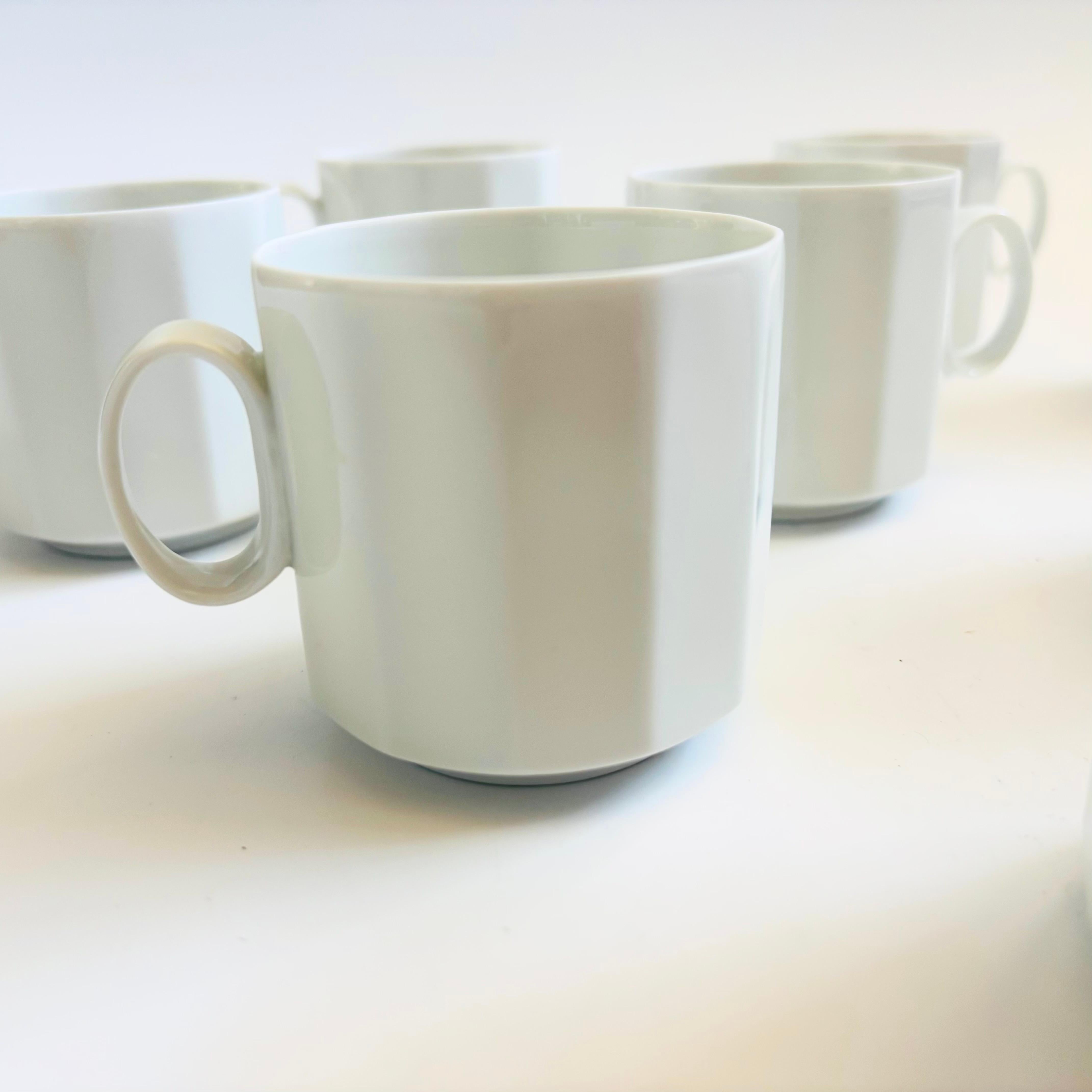 20th Century Rosenthal Polygon Mugs - Set of 8 For Sale
