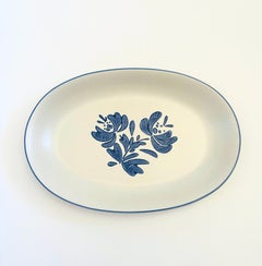 Vintage Pfaltzgraff Yorktowne Stoneware Large Oval Serving Platter, USA
