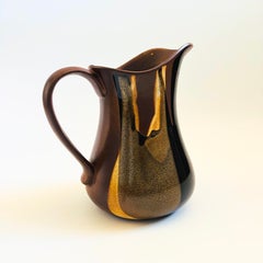 Large Mid Century Pottery Craft Pitcher by Robert Maxwell, Circa 1960