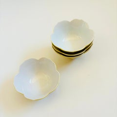 Vintage Yellow Lotus Bowls - Set of 6 - Snack or Rice Bowls