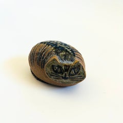 Mid Century Lisa Larson Pottery Cat Figurine - Lilla Zoo Series, Sweden