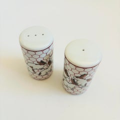 Salero y pimentero de cerámica con forma de conejo, de estilo vintage, de Takahashi (Japón), de alrededor de los años 80