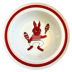 Mid Century Arabia Finland "Sirkus" Child's Bowl, by Raija Uosikkinen, 1960s