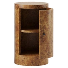 Constant Night Stand Right Unit  in Poplar Burl wood  by Lemon