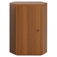 Park Night Stand Single Left unit in Oiled Iroko Wood by Yaniv Chen for Lemon