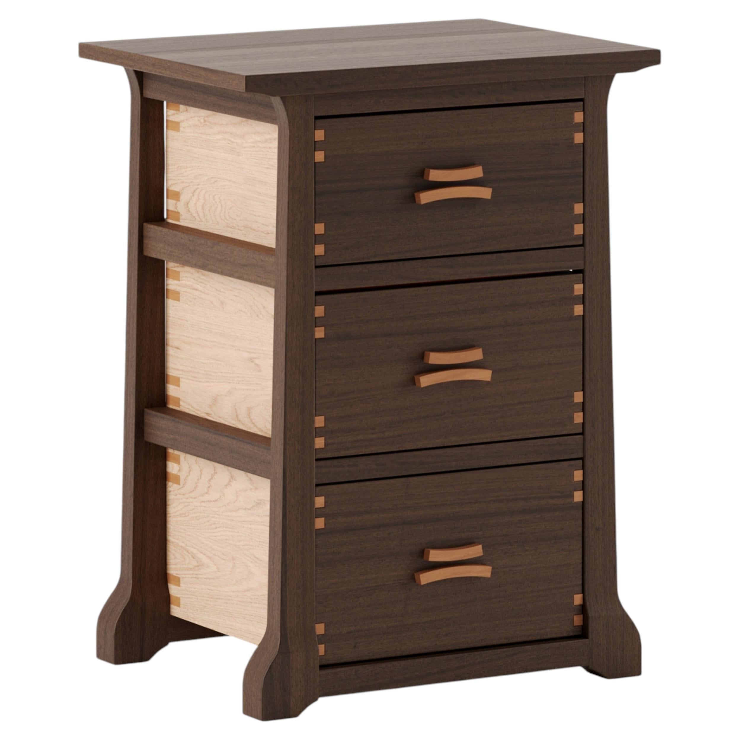 Pre-owned Lemon Pair Of Yume Nightstand In Wenge, Ash And Cherry By  In Brown