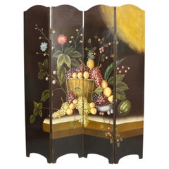 Italian Renaissance Style Hand Painted Screen