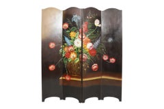 Italian Renaissance Style Hand Painted Screen