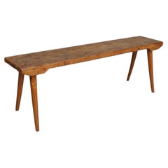 Primitive Plank Wood Bench