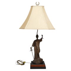 Figural Lady Justice Table Lamp