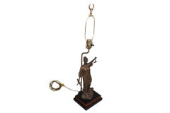 Figural Lady Justice Table Lamp