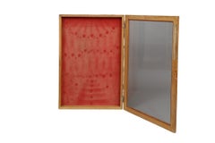 Oak and Glass Display Case for Utica Tools