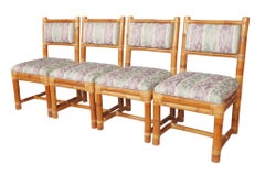 Elephant Bamboo Dining Chairs, Set of 4