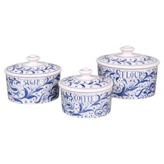 Boîtes de cuisine en céramique italienne Mancioli, lot de 3