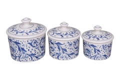 Boîtes de cuisine en céramique italienne Mancioli, lot de 3