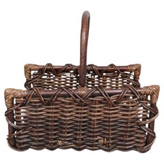French Open Ended Log Basket