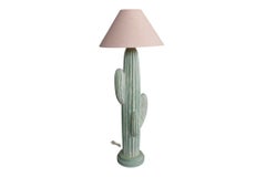 1990’s Bon Art Cast Plaster Cactus Floor Lamp