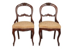 Balloon Back Chairs, a Pair
