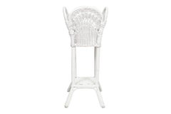 White Wicker Planter