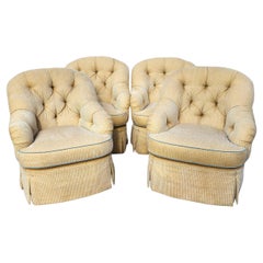 Ensemble de 4 fauteuils club anglais surdimensionnés par CENTURY Furniture